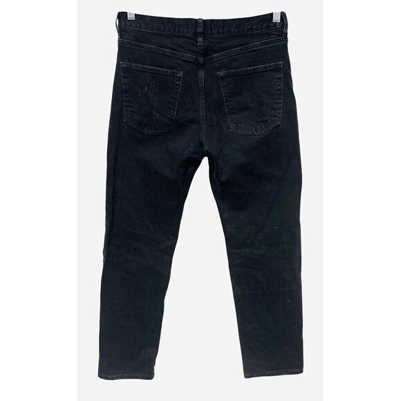 We the Free People Jeans Sz 27 Faded Black Bren Boyfriend Distressed Button Fly - Picture 2 of 7